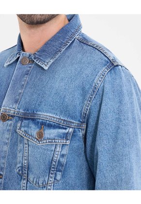 Chaqueta Denim  Para Hombre Azul Ostu