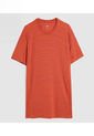 Camiseta Para Hombre Manga Corta Cuello Redondo Color Naranja Marca Ostu #60091510 de Ostu