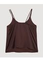 Blusa  Para Mujer Manga Sisa Color Café Marca Ostu #40121299 de Ostu