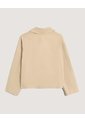 Chaqueta Trench Corta Doble Botón  Para Mujer Camel Ostu de Ostu
