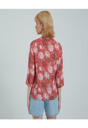 Blusa Para Mujer Manga 3/4 Color Rosaoscuro Marca Ostu #40120837