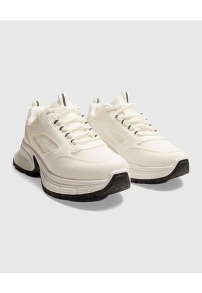 Tenis Para Mujer Chunky Color Blanco Marca Ostu #40720172