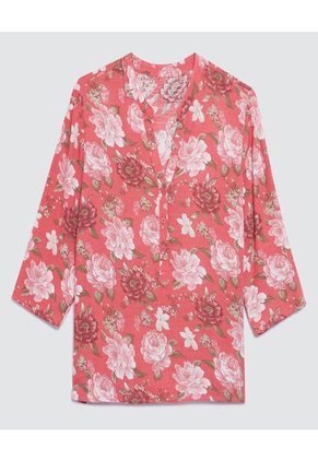 Blusa Para Mujer Manga 3/4 Color Rosaoscuro Marca Ostu #40120837