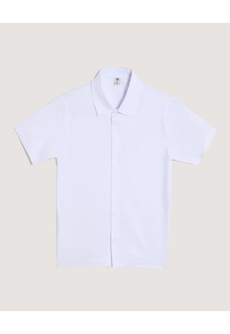 Camisa Manga Corta  Infantil Niño Blanco Ostu Ostu