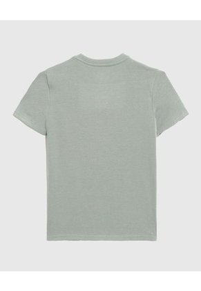 Camiseta Infantil Niño Manga Corta Cuello Redondo Color Verde Marca Ostu #80090277