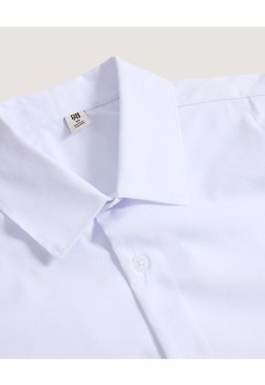 Camisa Manga Corta  Infantil Niño Blanco Ostu