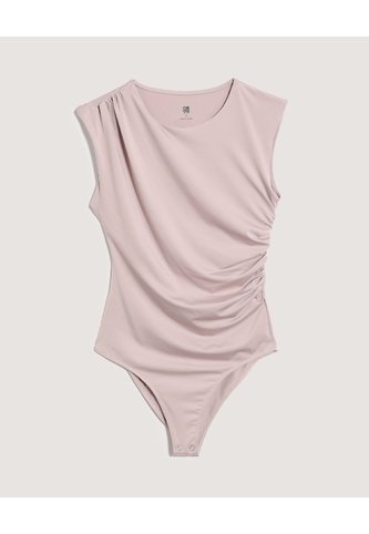 Body Drapeado Sin Mangas  Para Mujer Café Ostu Ostu