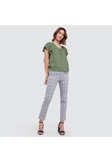 Pantalon Para Mujer Chino Color Beige Marca Ostu #40070386