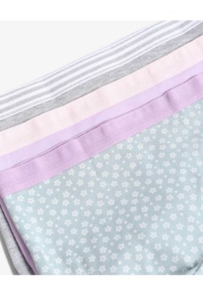 Boxer Niña Pack X3 Unicolor Y Estampado X3 Infantil Niña Surtido Ostu