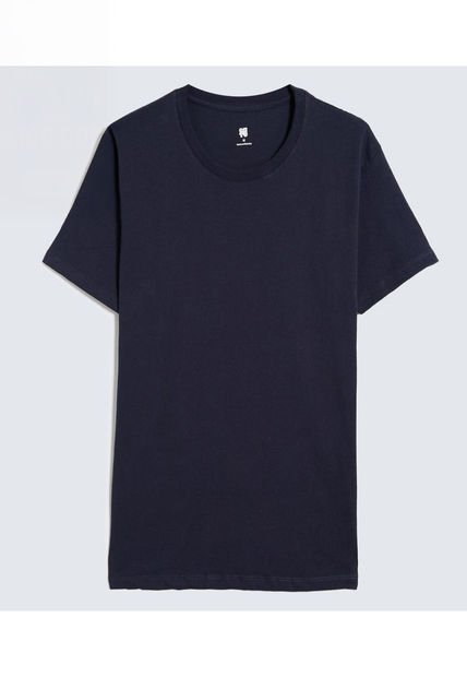 Camiseta Para Hombre Manga Corta Color Azul  Marca Ostu #60091580