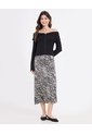 Saco Off Shoulder Con Cierre Frontal  Para Mujer Negro Ostu de Ostu