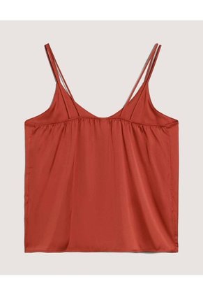 Blusa  Para Mujer Manga Sisa Color Terracota Marca Ostu #40121299