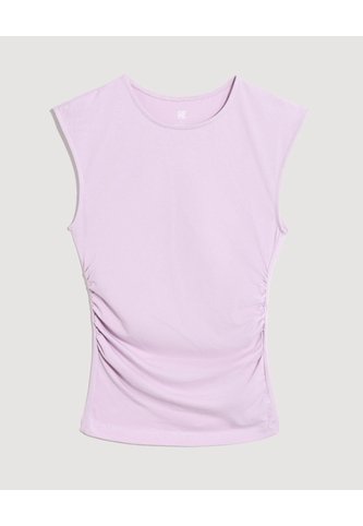 Camiseta Manga Sisa  Para Mujer Lila Ostu Ostu