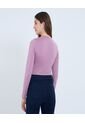 Camiseta Para Mujer Manga Larga Cuello Redondo Color Lila Marca Ostu #40092379 de Ostu