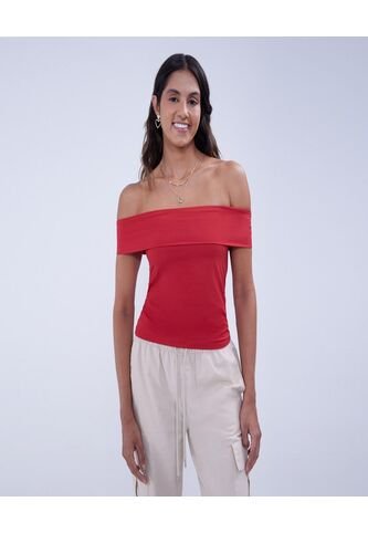 Camiseta Para Mujer Manga Sisa Color Rojo Marca Ostu #40092210 Ostu