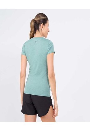 Camiseta Para Mujer Manga Corta Cuello V Color Verde  Marca Ostu #40092389