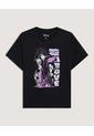 Camiseta Manga Corta Villana Disney  Para Mujer Negro Ostu de Ostu