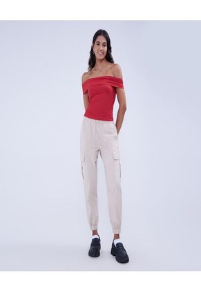 Camiseta Para Mujer Manga Sisa Color Rojo Marca Ostu #40092210