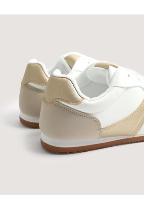 Tenis Casuales Para Mujer Para Mujer Beige Ostu