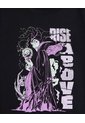Camiseta Manga Corta Villana Disney  Para Mujer Negro Ostu de Ostu