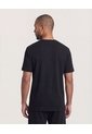 Camiseta Regular Fit Texturizada  Para Hombre Negro Ostu de Ostu