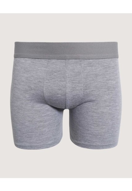 Boxer Medio Unicolor Para Niño  Infantil Niño Gris Ostu