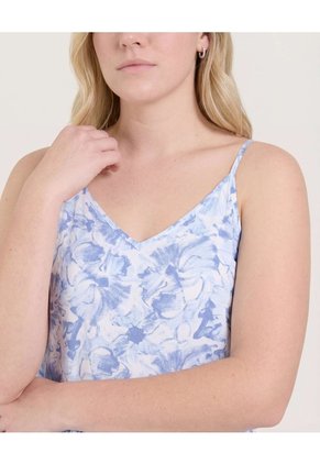 Vestido Largo  Para Mujer Azul Ostu