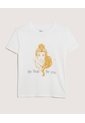 Camiseta Estampado Princesa  Para Mujer Crema Ostu de Ostu