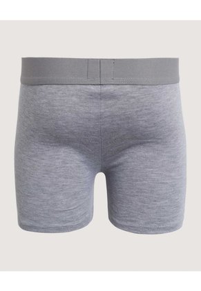 Boxer Medio Unicolor Para Niño  Infantil Niño Gris Ostu