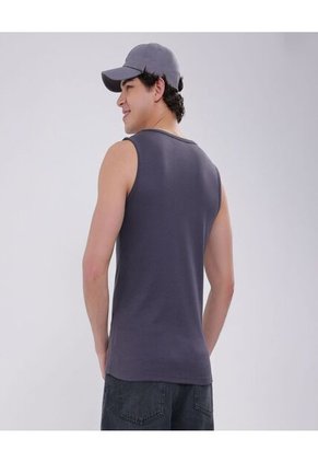Camiseta Para Hombre Manga Sisa Color Gris Oscuro Marca Ostu #60091392