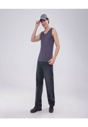 Camiseta Para Hombre Manga Sisa Color Gris Oscuro Marca Ostu #60091392