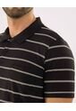 Polo Para Hombre Cuello Tejido Con Bolsillo Color Negro Marca Ostu #60110799 de Ostu