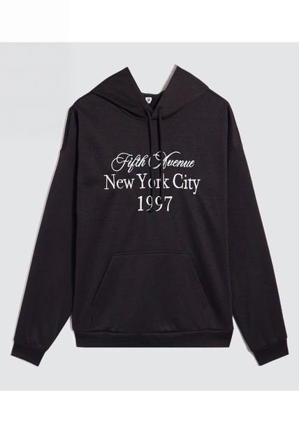 Buzo Para Mujer Hoodie Color Negro Marca Ostu #40060404