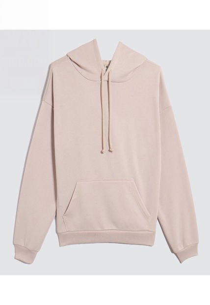 Buzo Para Mujer Hoodie Color Beige Marca Ostu #40060403