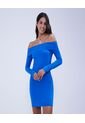Vestido Para Mujer Manga Larga Color Azul  Marca Ostu #40170275 de Ostu