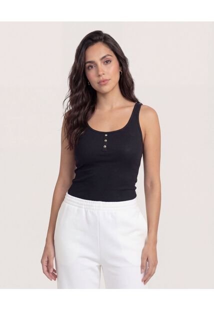 Body  Para Mujer Manga Sisa Color Negro Marca Ostu #40200227