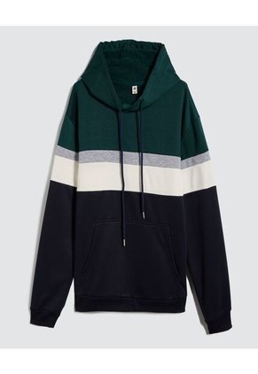 Buzo Para Hombre Hoodie Color Verde  Marca Ostu #60060396