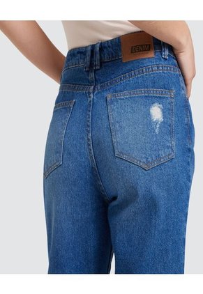 Jean Para Mujer Mom Color Azul  Marca Ostu #40160255