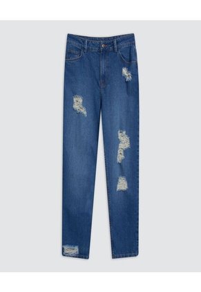 Jean Para Mujer Mom Color Azul  Marca Ostu #40160255