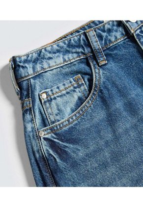 Jean Para Mujer Wide-Leg Color Azul Medio Marca Ostu #40160550