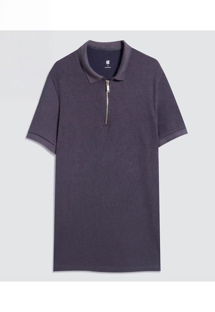 Polo Para Hombre Cuello Tejido Sin Bolsillo Color Negro Marca Ostu #60110726