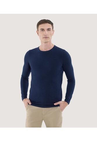 Saco Para Hombre Cuello Redondo Color Azul  Marca Ostu #60330033 Ostu