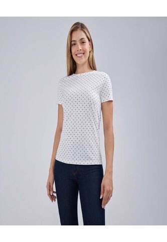 Camiseta Para Mujer Manga Corta Color Blanco Marca Ostu #40092113 Ostu