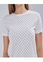 Camiseta Para Mujer Manga Corta Color Blanco Marca Ostu #40092113 de Ostu