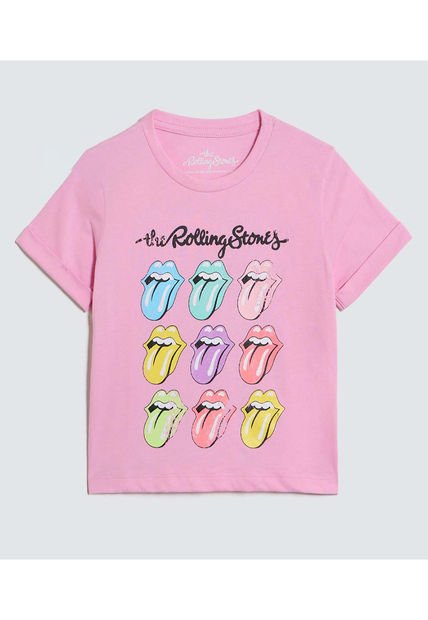 Camiseta Para Niña Manga Corta Color Rosa Marca Ostu #90090272