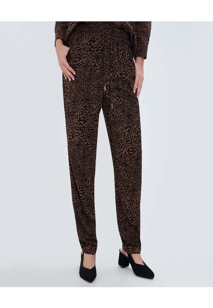 Pantalon Para Mujer Jogger Color Café  Marca Ostu #40070705