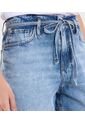 Bermuda Para Mujer Wide-Leg Color Azul Marca Ostu #40100109 de Ostu