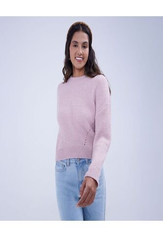Saco Para Mujer Cuello Redondo Color Rosa Marca Ostu #40330079 Ostu