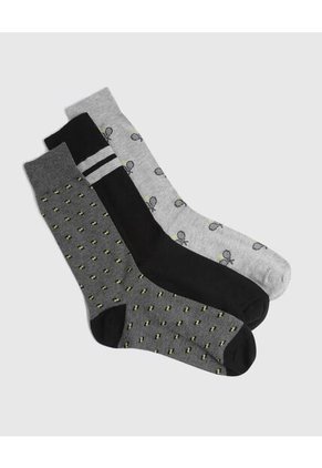 Medias Para Hombre Caña Larga Color Pack X Marca Ostu #60980282