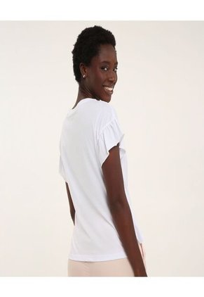 Camiseta Para Mujer Manga Corta Color Blanco Marca Ostu #40091539